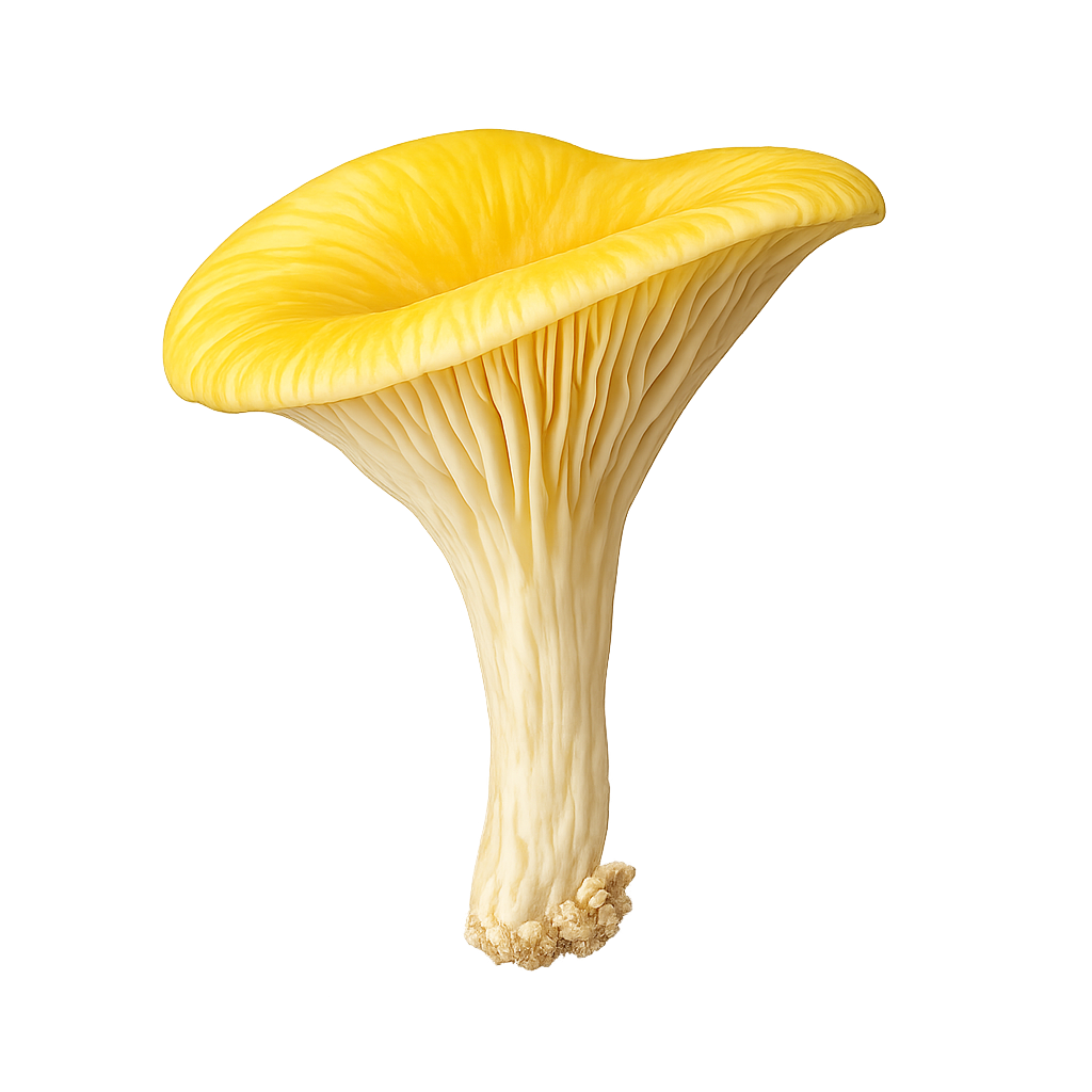 Golden Oyster mushroom cluster